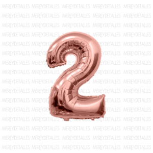 Globo numero rose gold 32" (80cm) - 2
