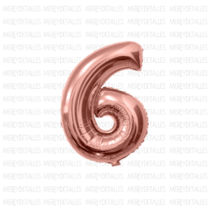 Globo numero rose gold 32" (80cm) - 6