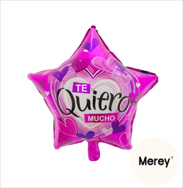 Globo estrella te quiero mucho 18" 45cm