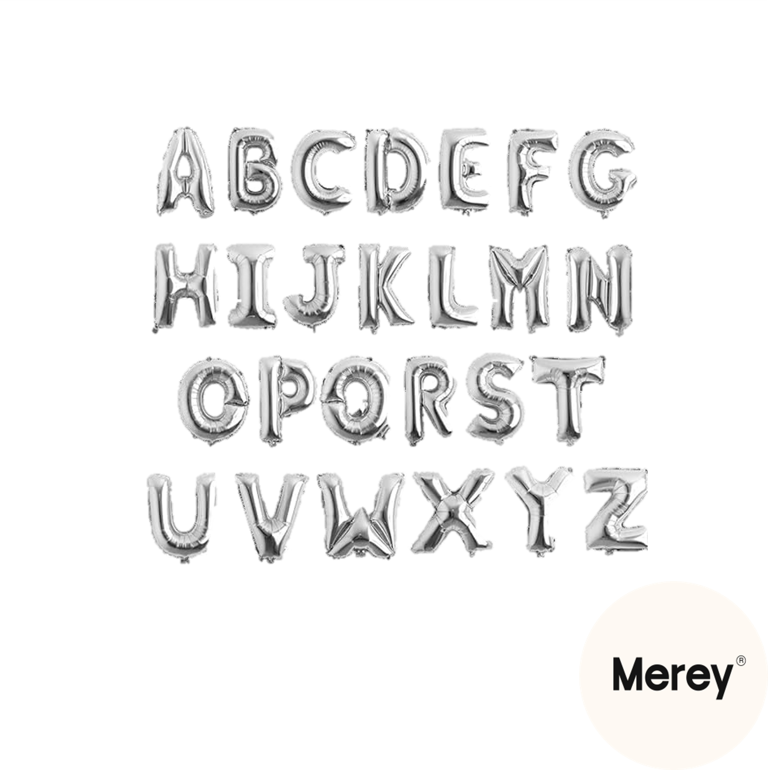 Globo Letra 16" (40cm) Plateado