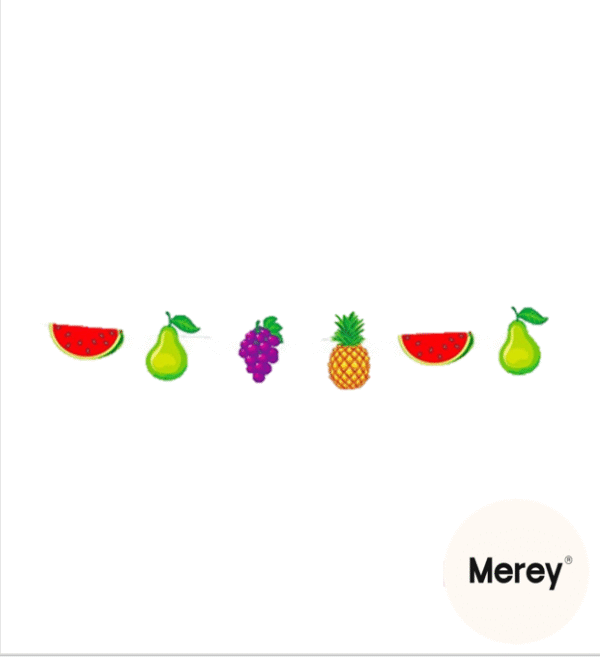 Banderin frutas