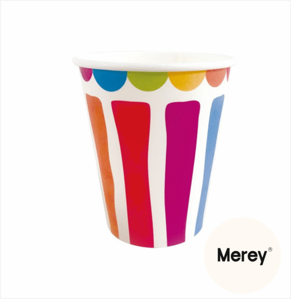 Vasos de polipapel multicolor