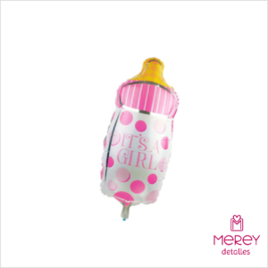 Globo mamadera girl rosa
