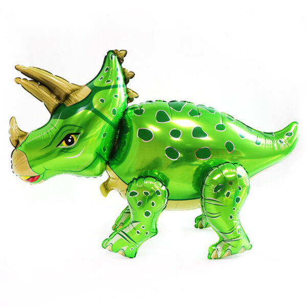 Globo silueta dinosaurio triceratops 3d 70cm
