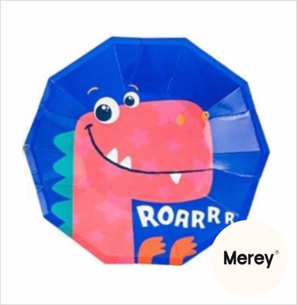 Platos polipapel dinosaurio