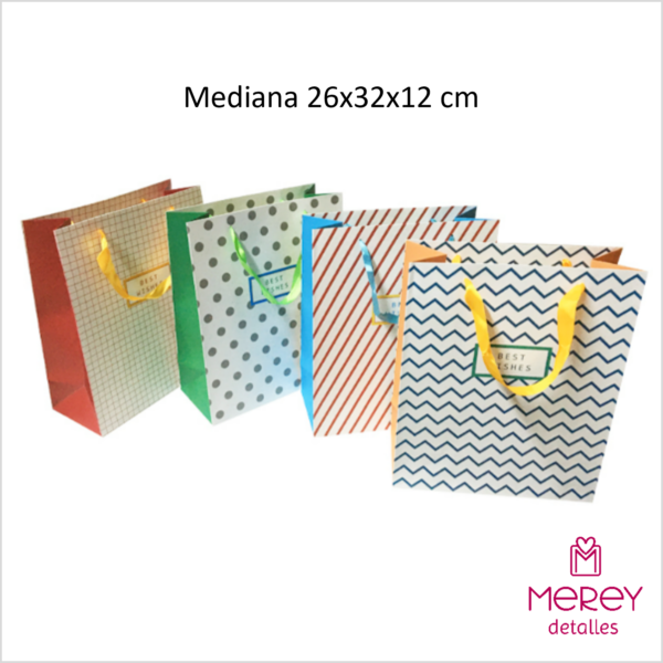 Bolsa de Regalo Mix Mediana 26x32x12 cm
