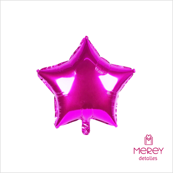 Globo estrella 18" (45cm) fucsia