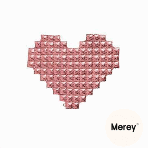 Globo Corazon Rosegold Tetris 1metro
