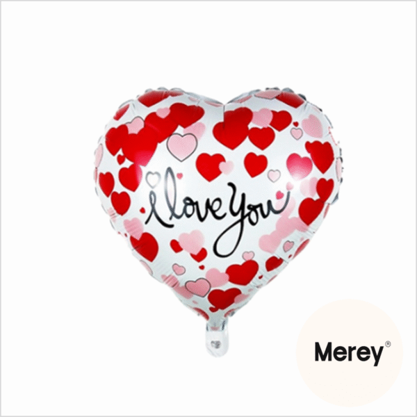 Globo Corazones I love You rojo 18" 45cm