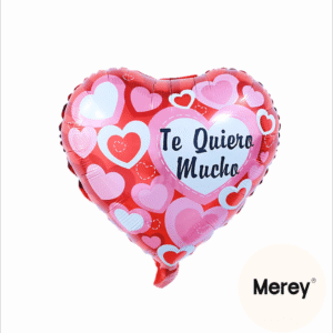 Globo corazon te quiero mucho corazones 18" 45cm