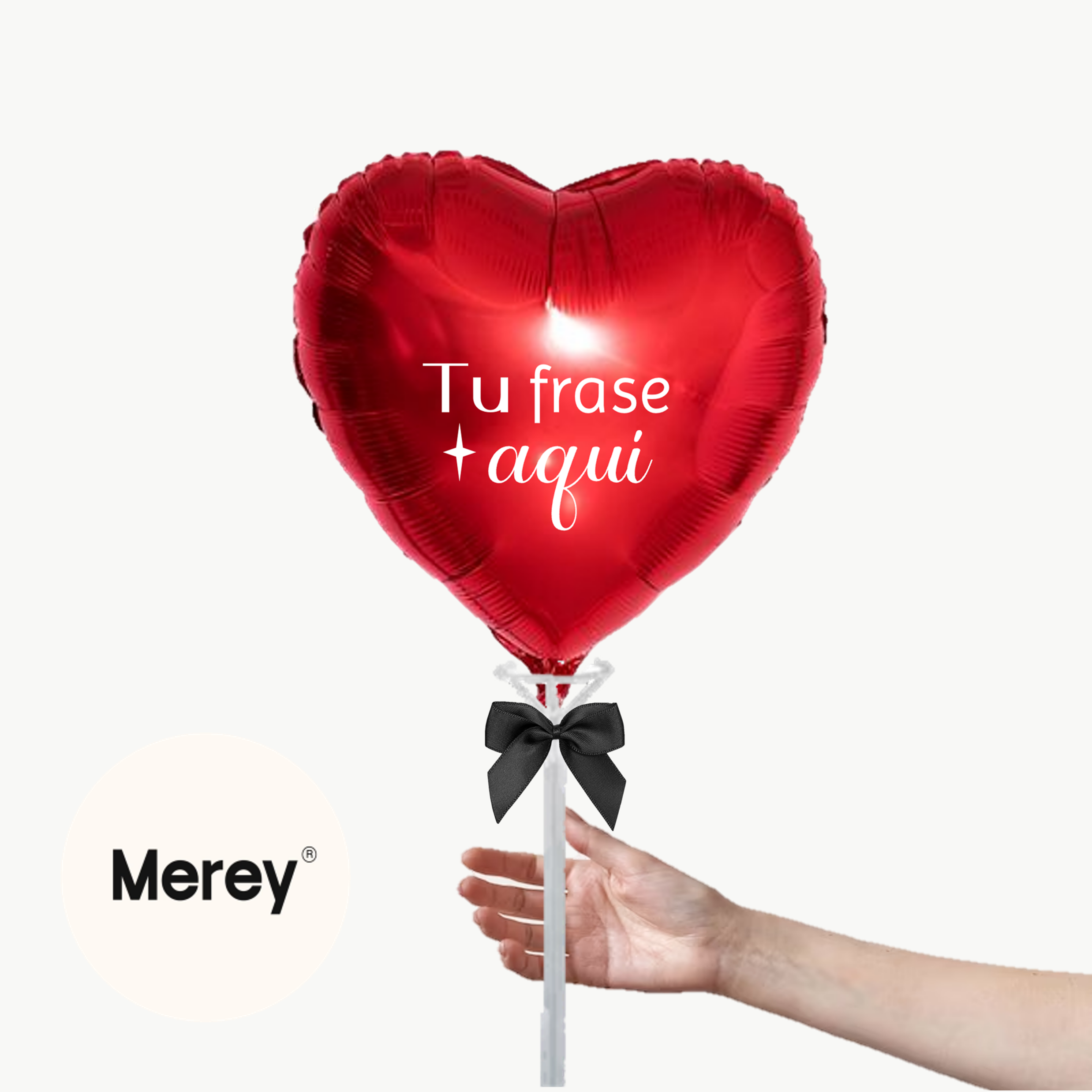 Globo Foil Aire 18" Personalizado Rojo