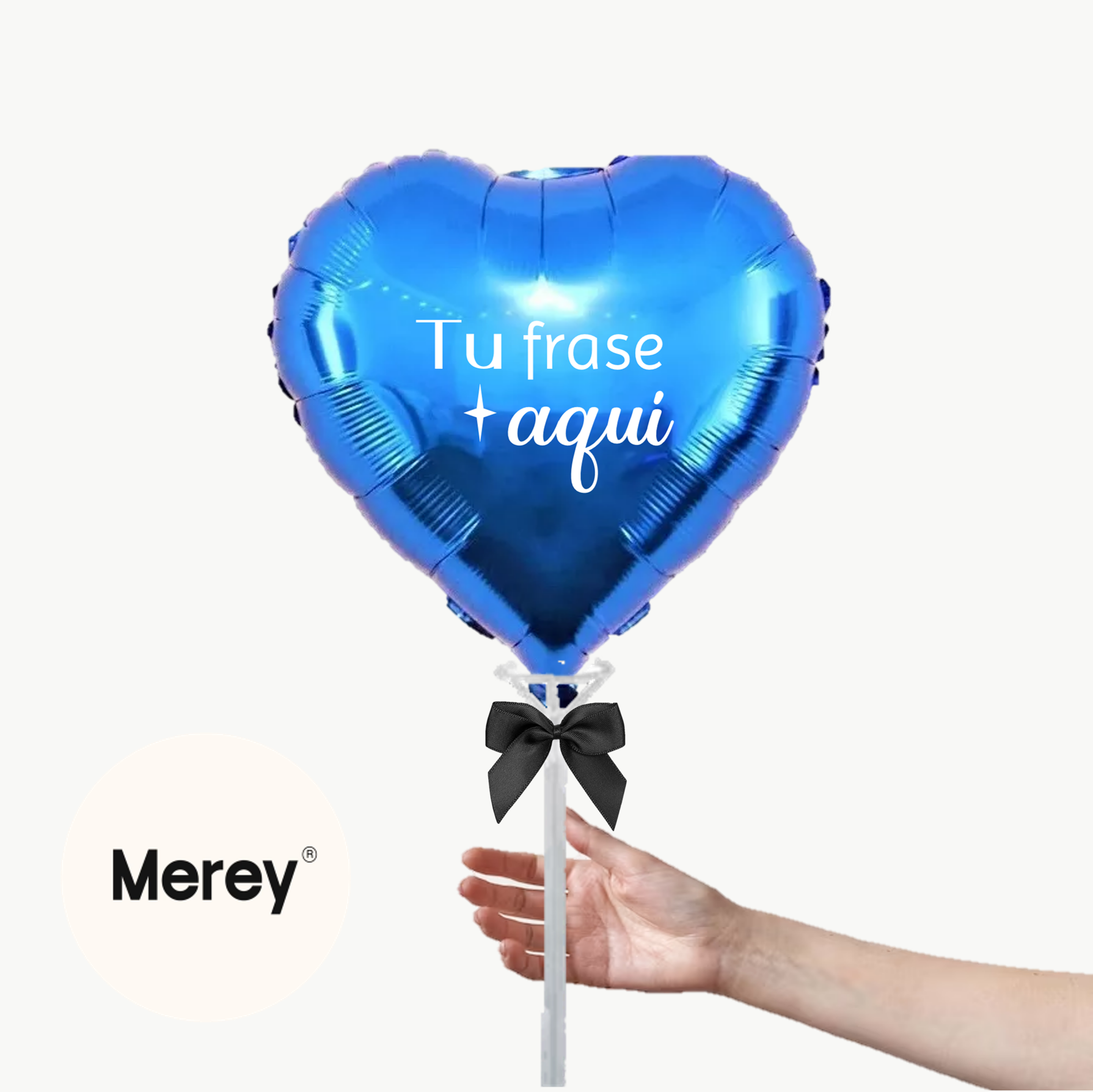 Globo Foil Aire 18" Personalizado Azul