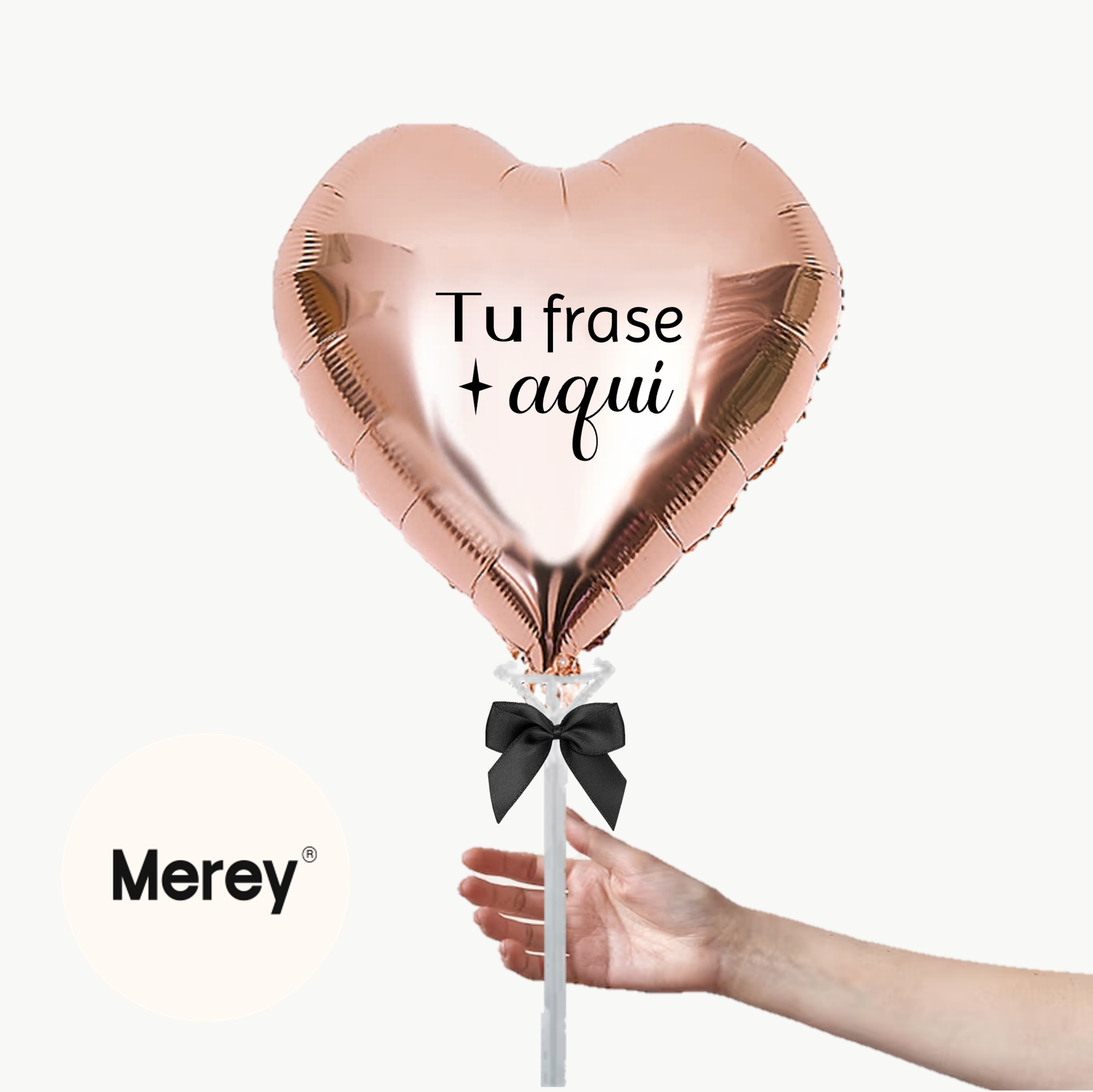 Globo Foil Aire 18" Personalizado Rose gold