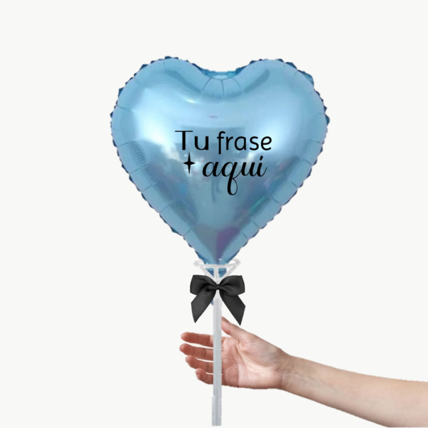 Globo Foil Aire 18" Personalizado Celeste