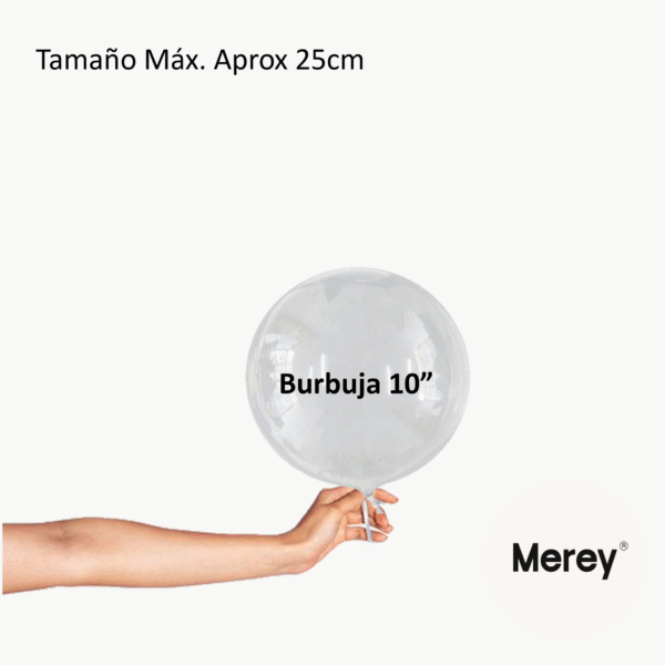 Globo burbuja 10" desinflado