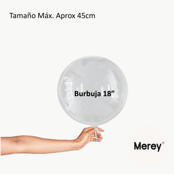Globo burbuja 18" desinflado