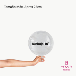 Globo burbuja 10" desinflado