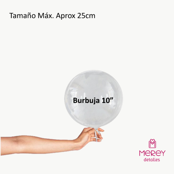 Globo burbuja 10" desinflado