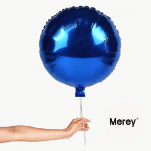 Globo Foil Redondo Azul + Helio 18"