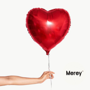 Globo Foil Corazon Rojo + Helio 18"