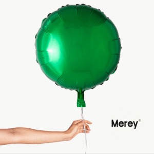 Globo Foil Redondo Verde + Helio 18"