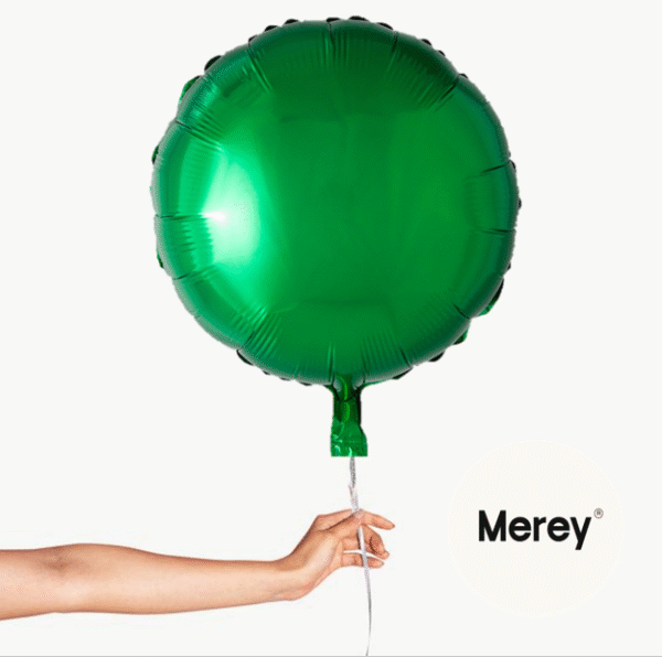 Globo Foil Redondo Verde + Helio 18"