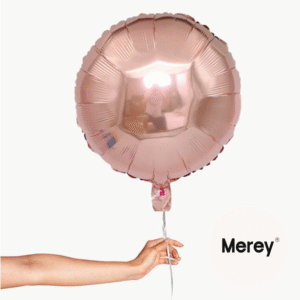 Globo Foil Redondo Rosegold + Helio 18"