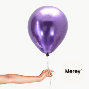Globo Latex Chrome Violeta + Helio 12"