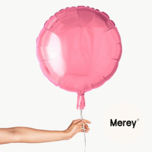 Globo Foil Redondo Rosa + Helio 18"