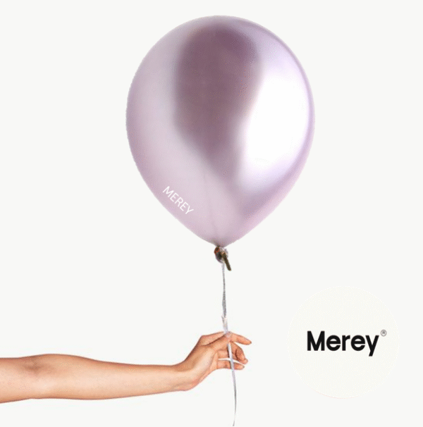 Globo Latex Chrome Lila + Helio 12"