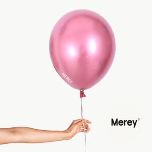 Globo Latex Chrome Fucsia + Helio 12"