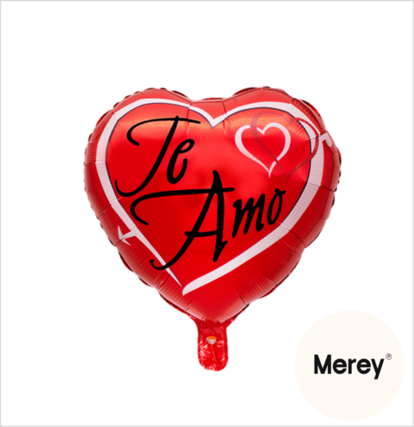Globo corazon te amo 18" 45cm