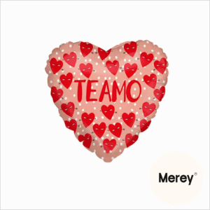 Globo corazón te amo corazón flechado 18" 45cm