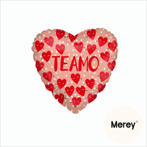 Globo corazón te amo corazón flechado 18" 45cm