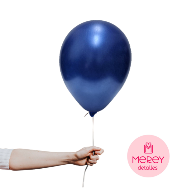 Latex 12" Azul Perlado + Helio