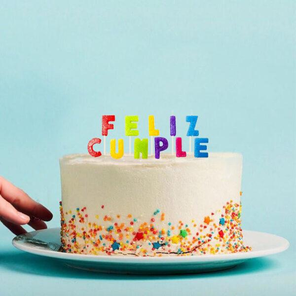 Set Velas Feliz Cumple Color Gibre