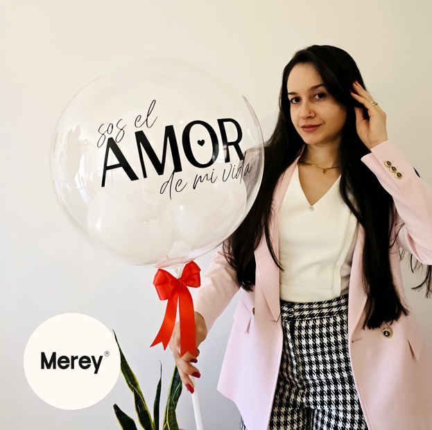 Globo burbuja Grande Blanco